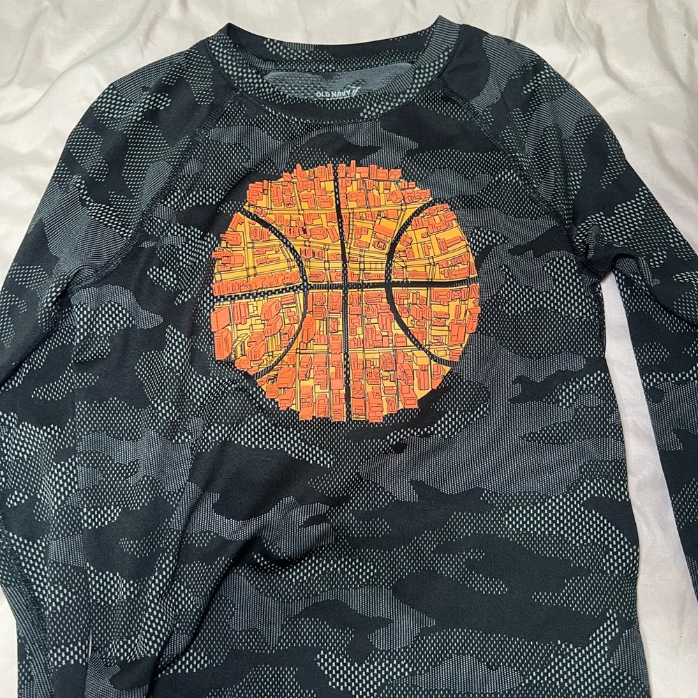 Kids Camouflage Basketball Shirt